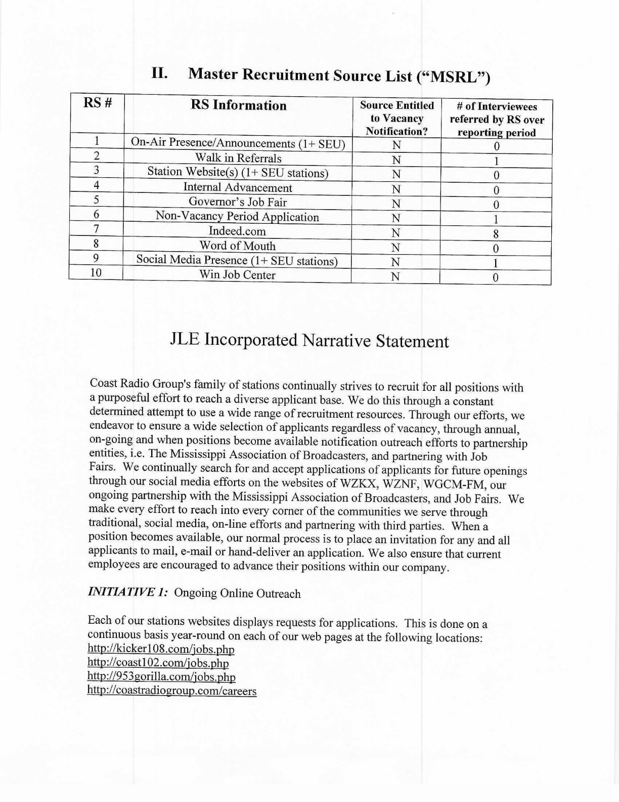 EEO report page 2